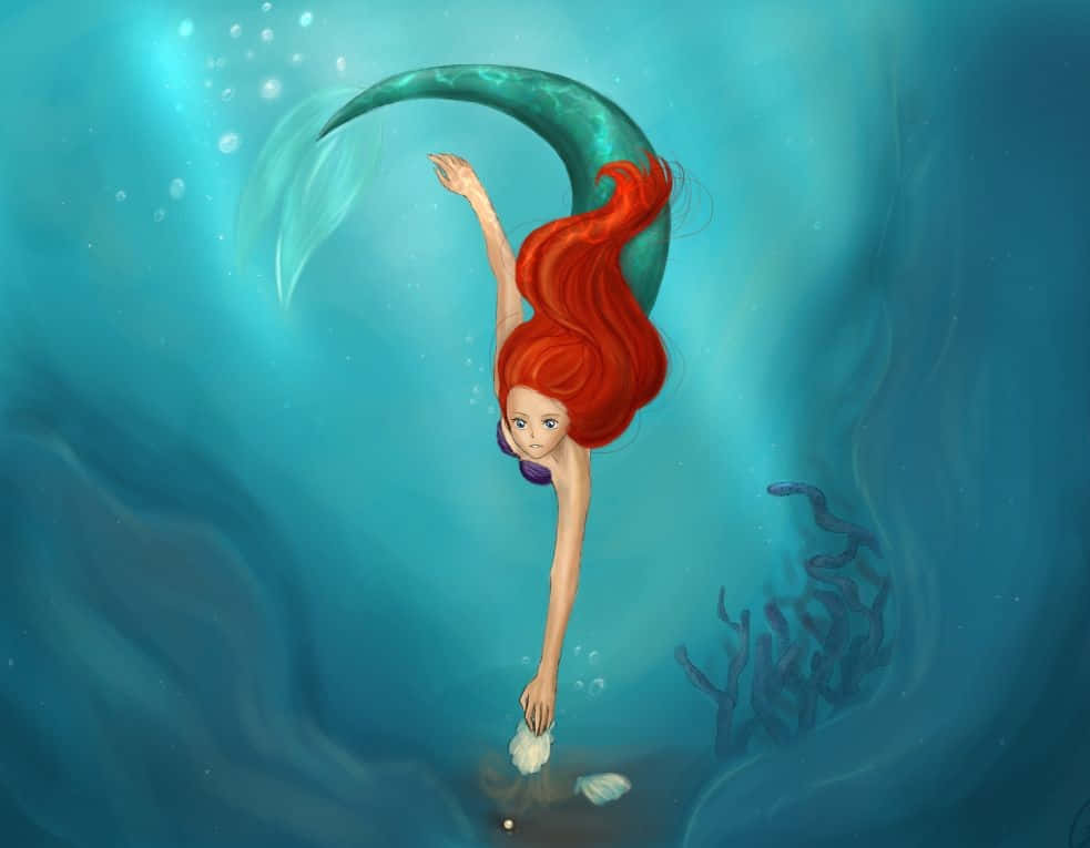 Ariel From The Little Mermaid Background