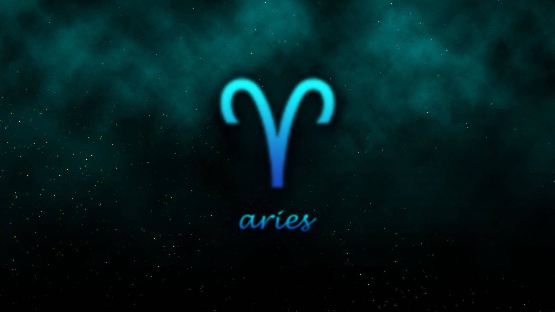 Aries Aesthetic In Smoky Abstract Background