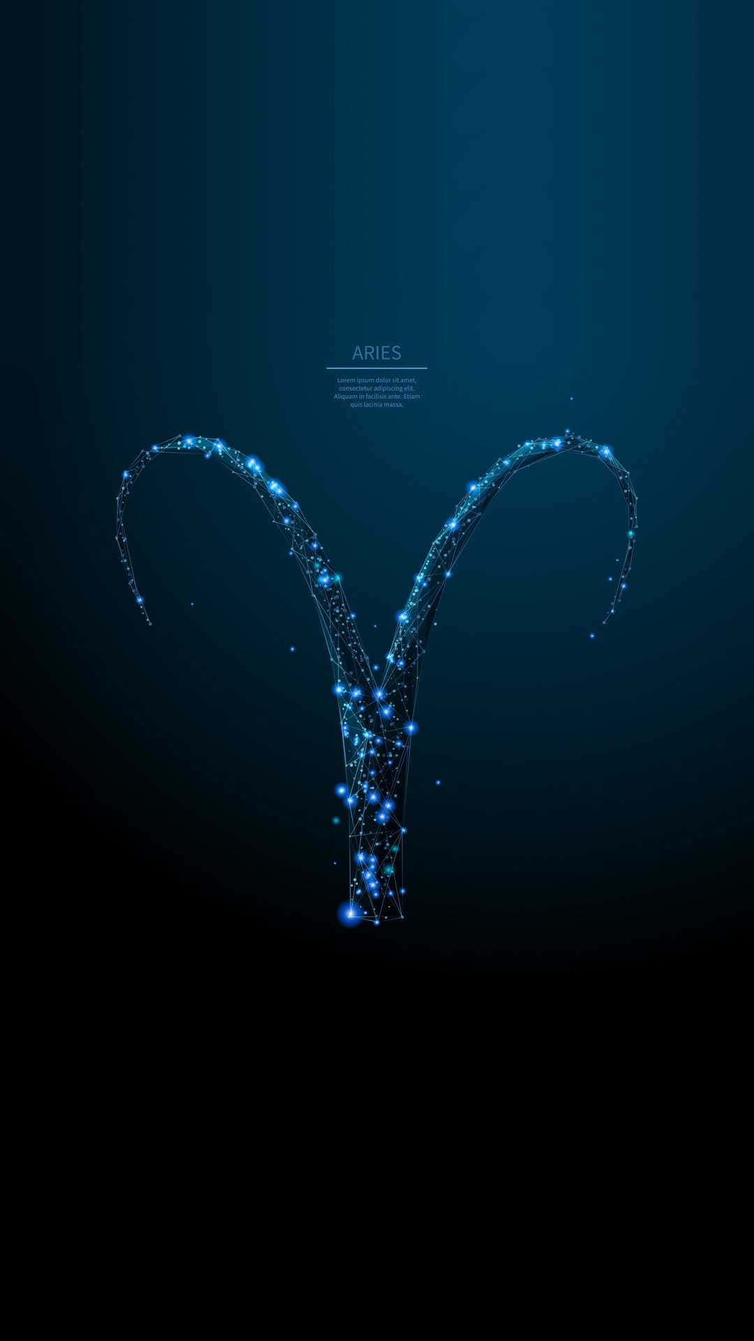 Aries Iphone Glowing Wireframe