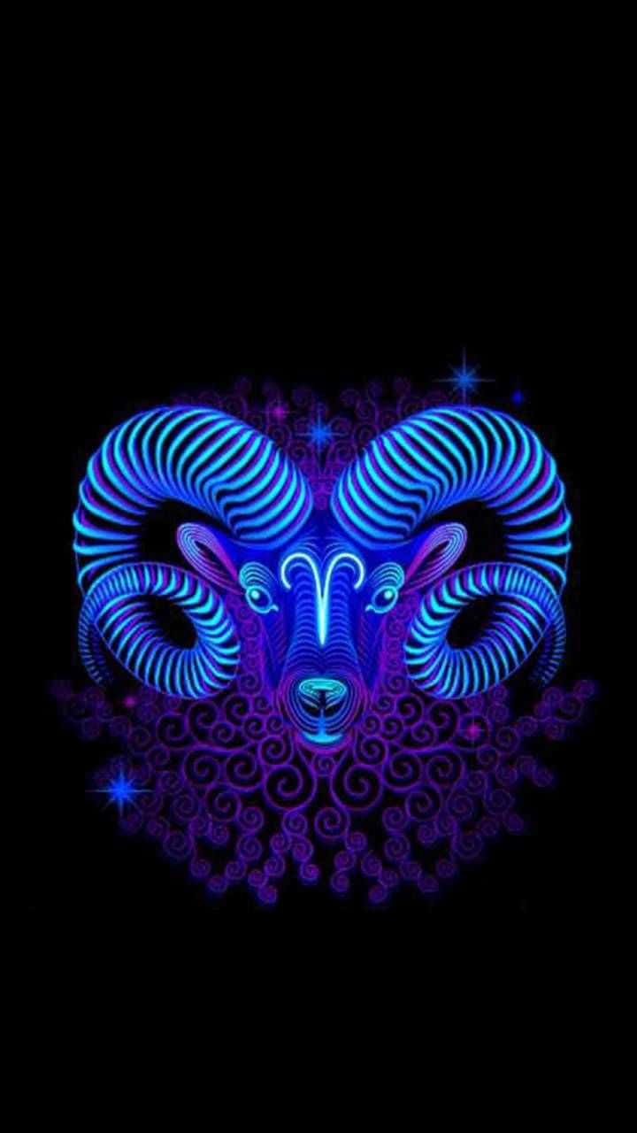 Aries Iphone Light Art Vector Background