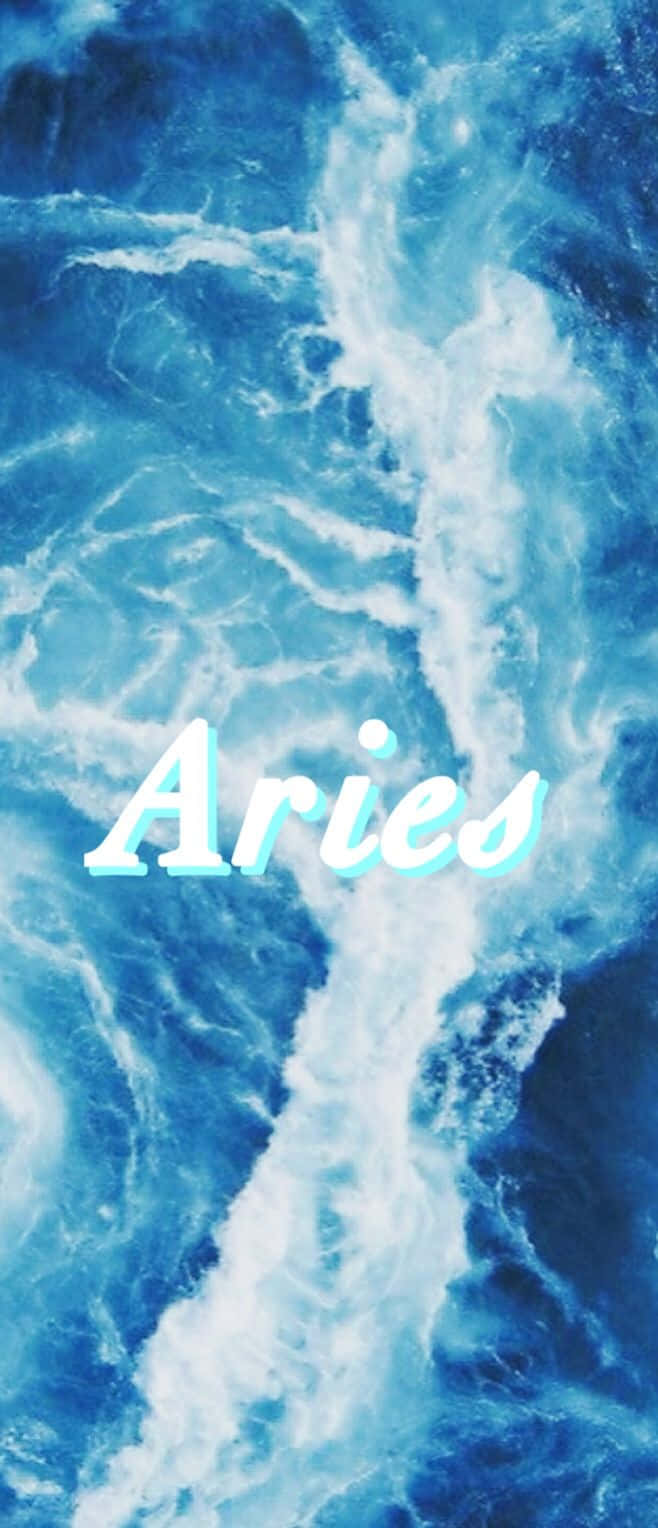 Aries Iphone Top View Ocean Waves Background