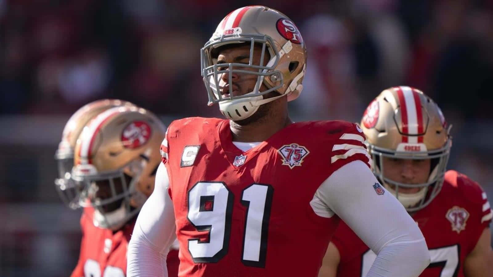 Arik Armstead In San Francisco 49ers 2022 Background