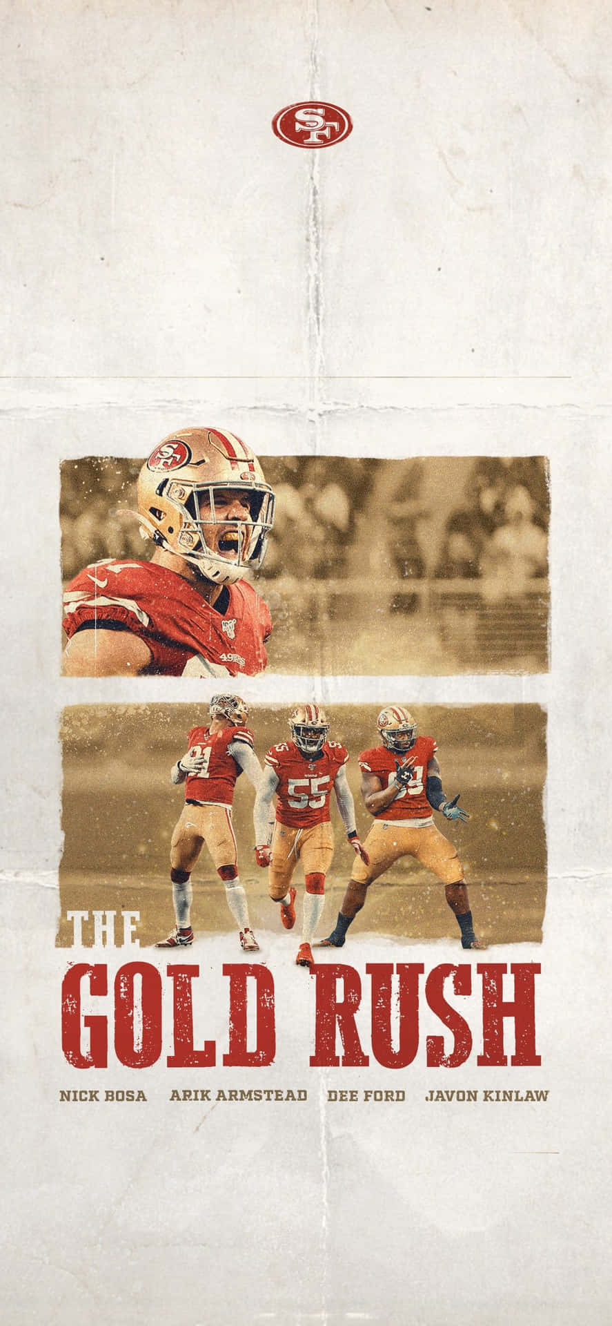 Arik Armstead In The Gold Rush Poster Background