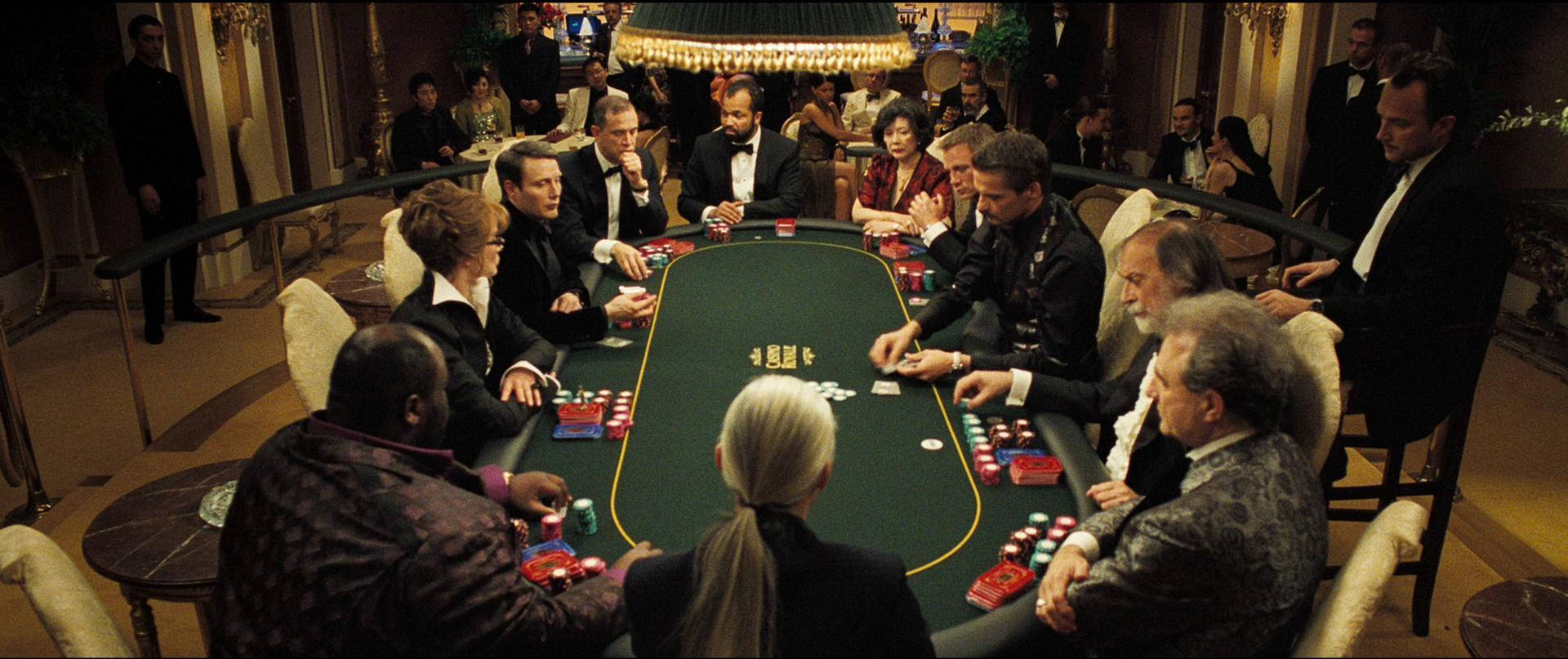 Aristocrats Playing At Poker Table Background