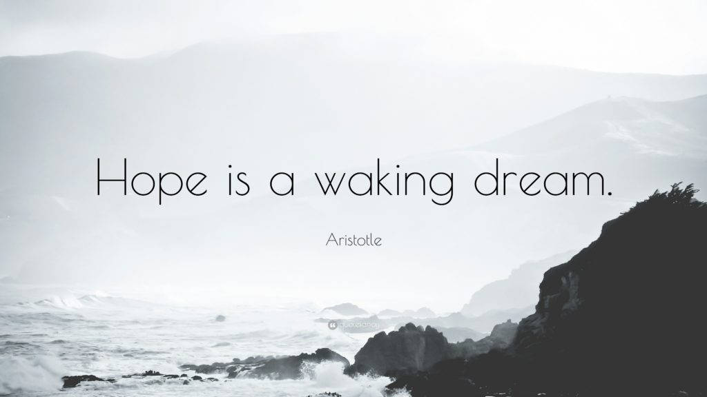 Aristotle Hope Motivational Quotes Background