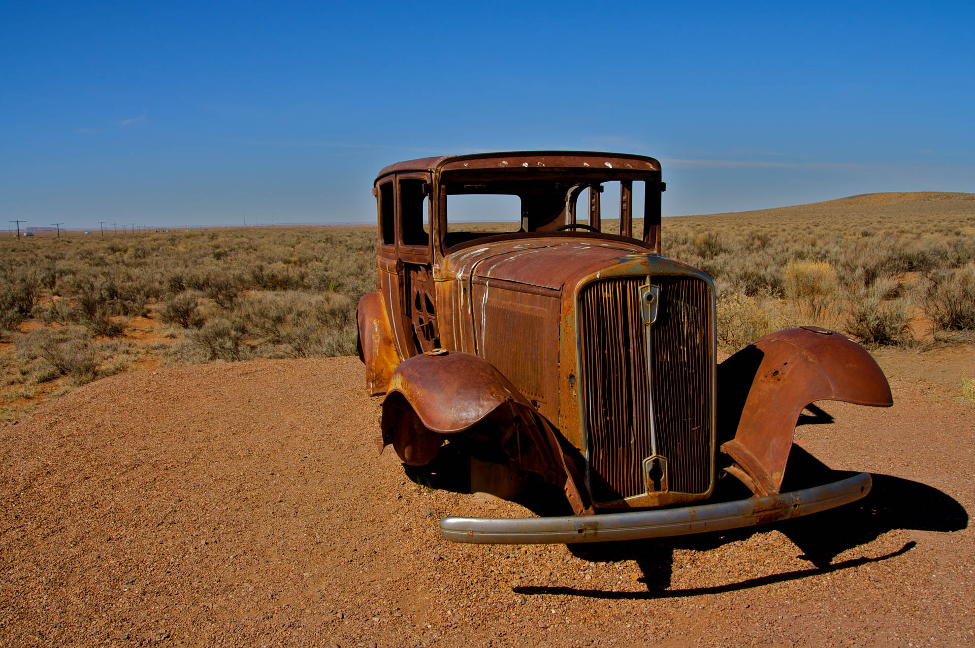 Arizona Abandoned Car In Route 66