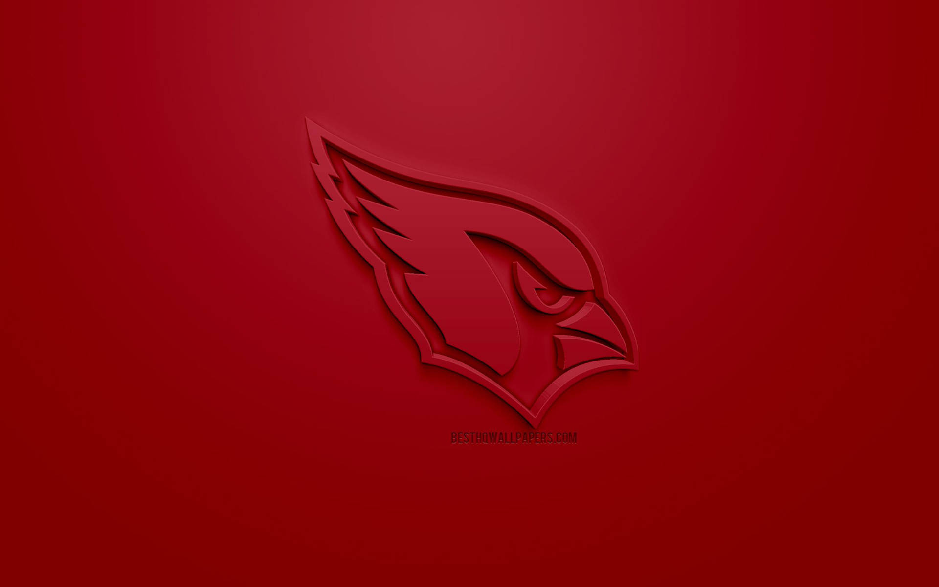 Arizona Cardinals All Red Logo Background