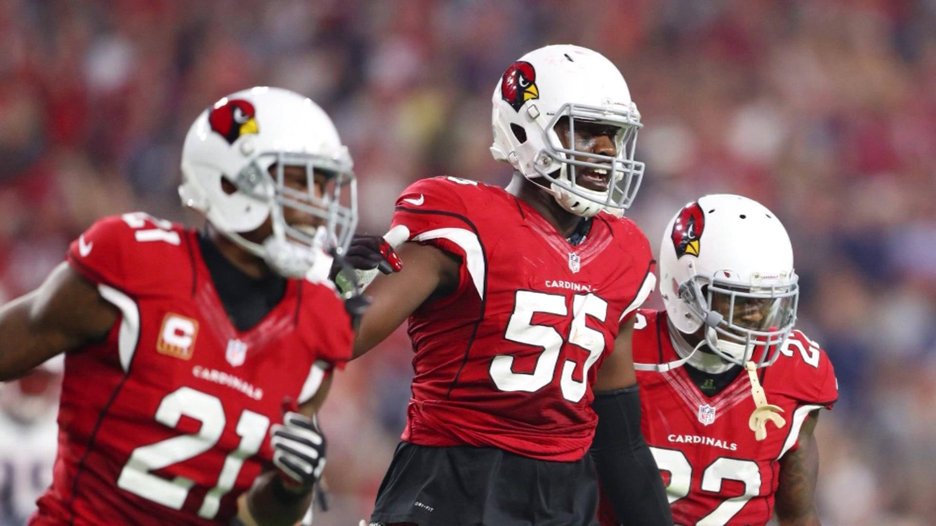 Arizona Cardinals Chandler Jones And Teammates Background