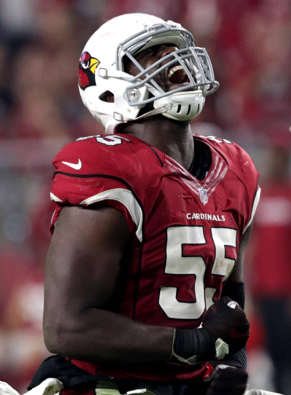 Arizona Cardinals Chandler Jones Jersey Number 55