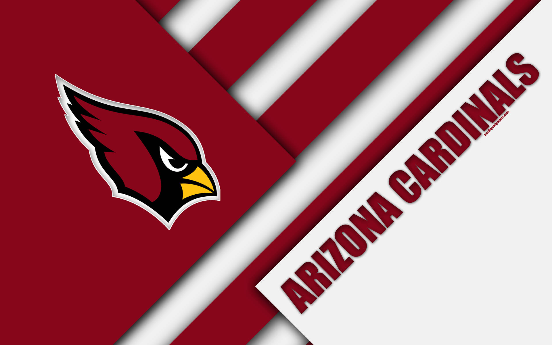 Arizona Cardinals Flag And Logo Background