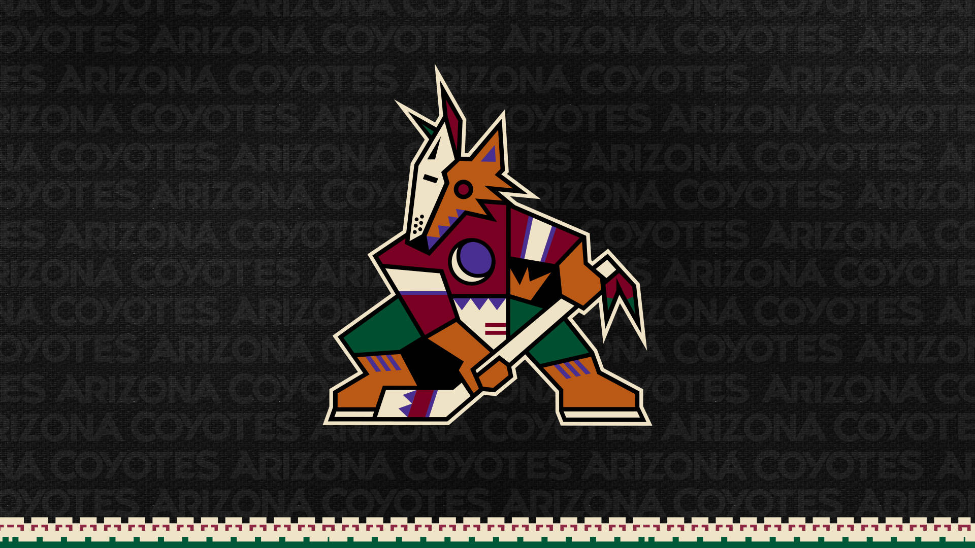 Arizona Coyotes Colorful Logo Background