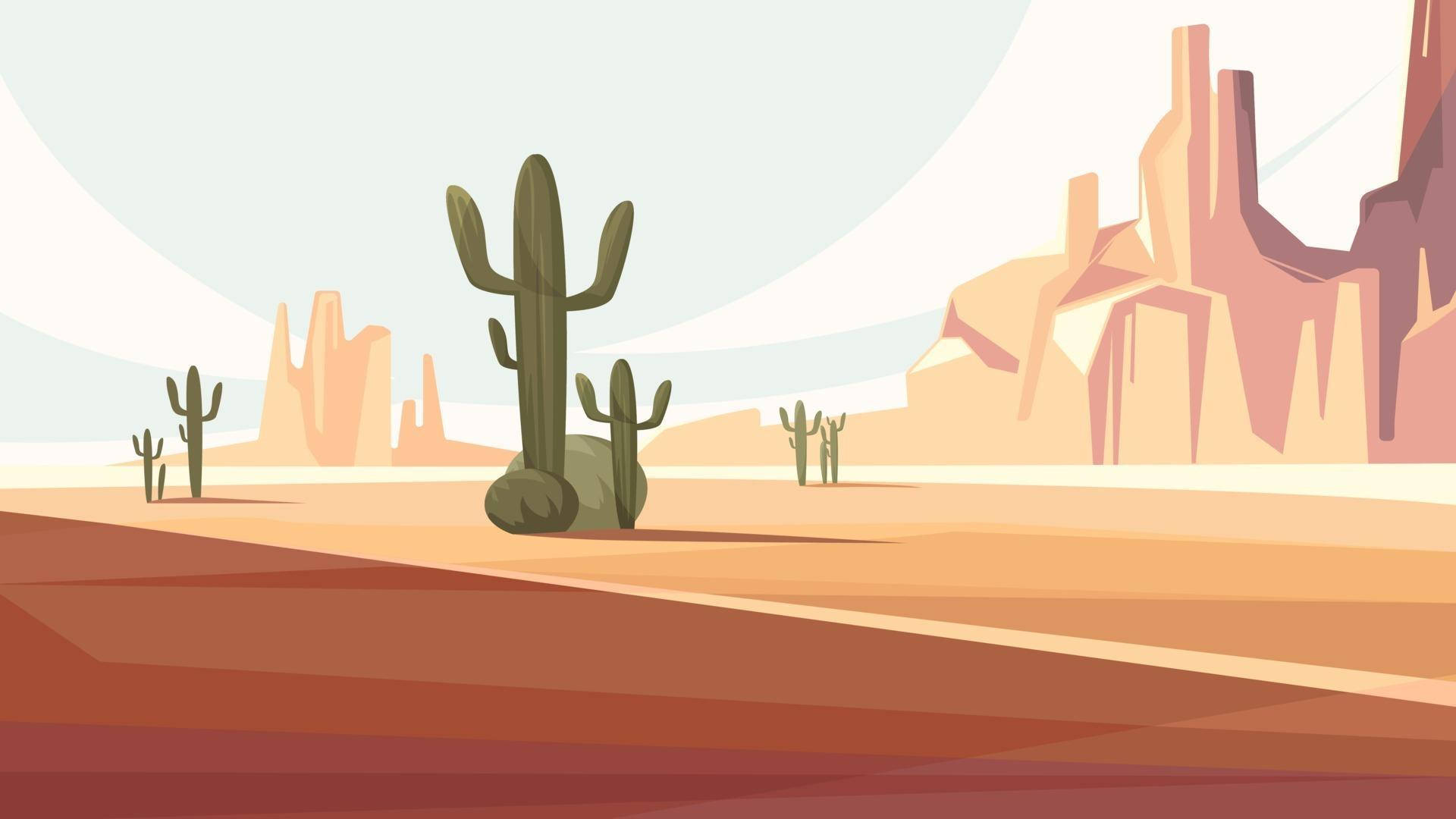 Arizona Desert Dainty Digital Art Background