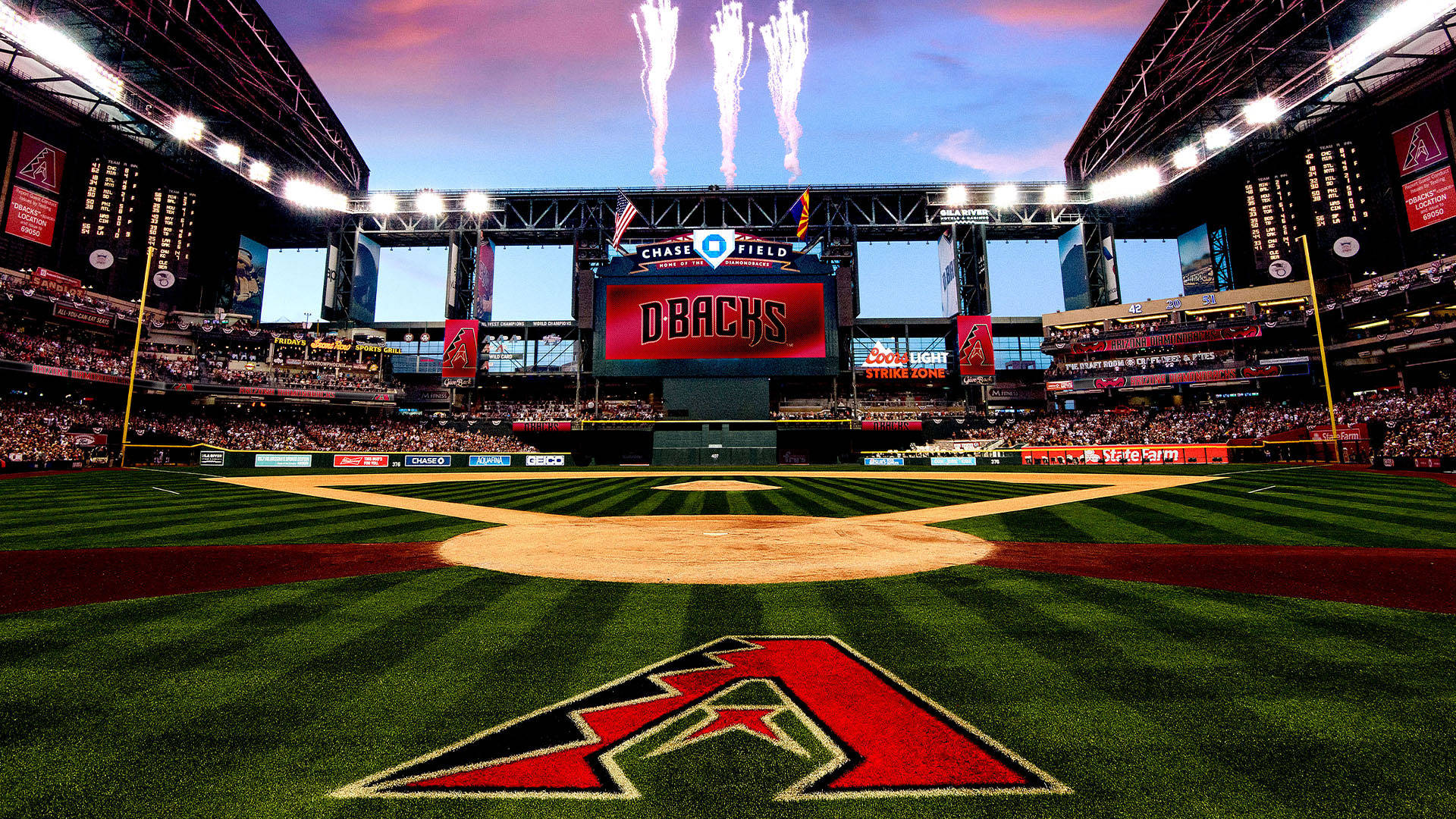 Arizona Diamondbacks Baseball Field Background