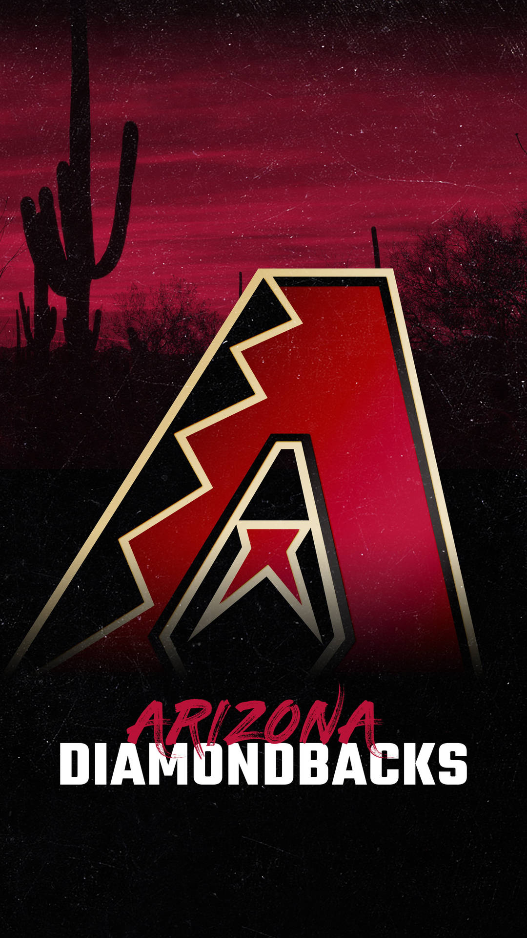 Arizona Diamondbacks Red Starry Night Background