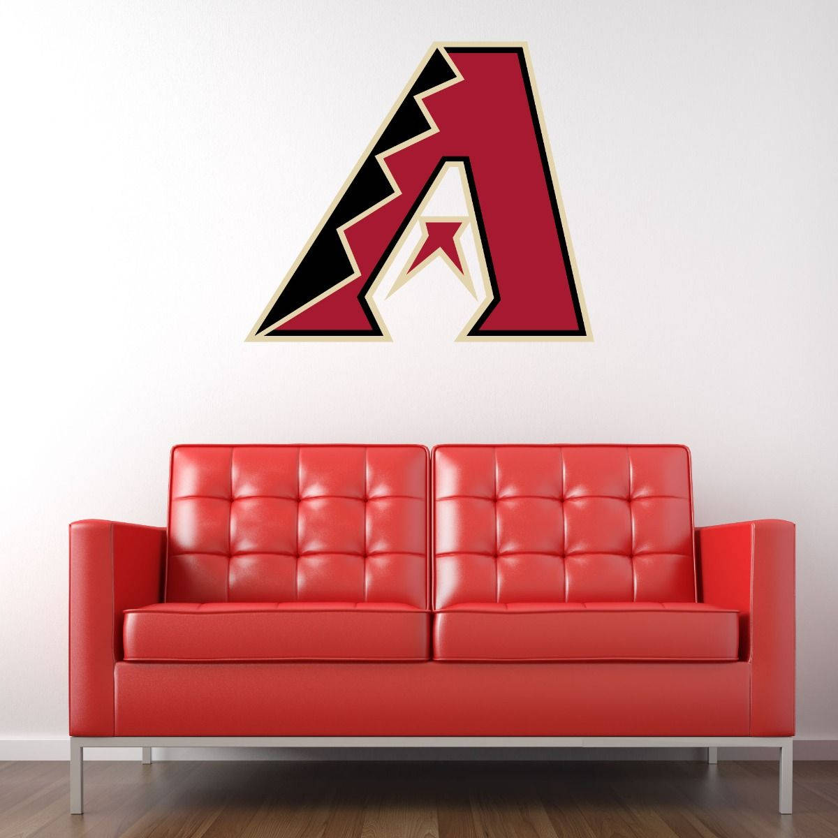 Arizona Diamondbacks With Red Sofa Background