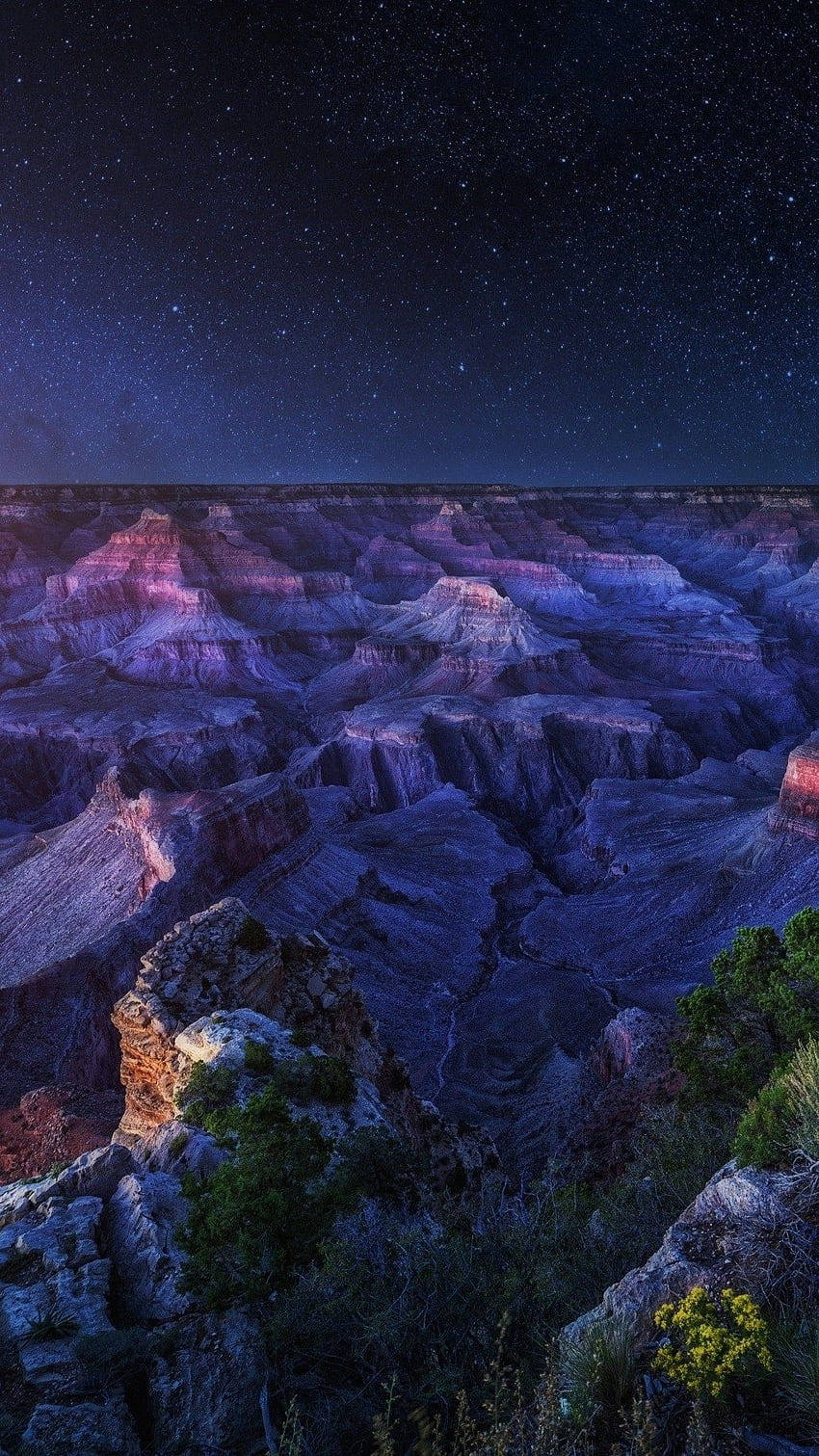 Arizona Night Sky Over The Mountains Background