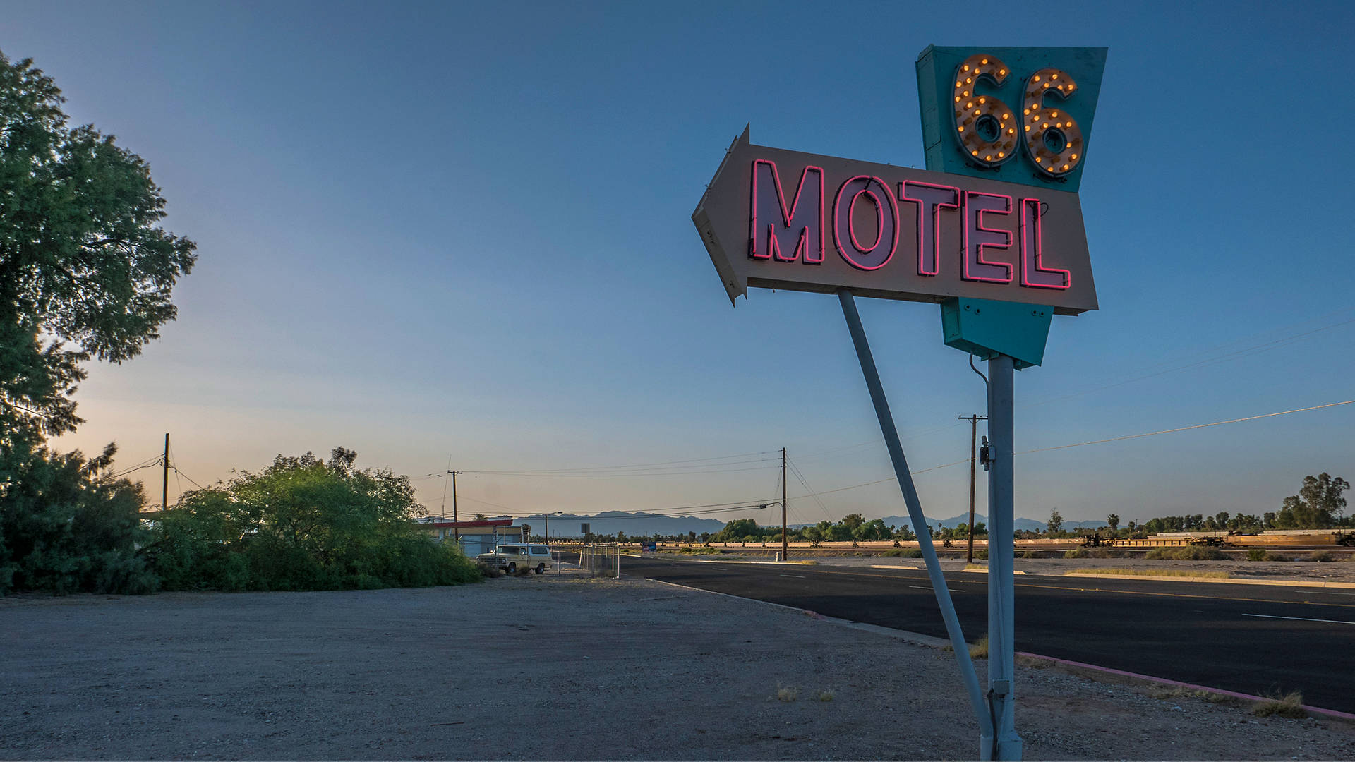 Arizona Route 66 Motel Background