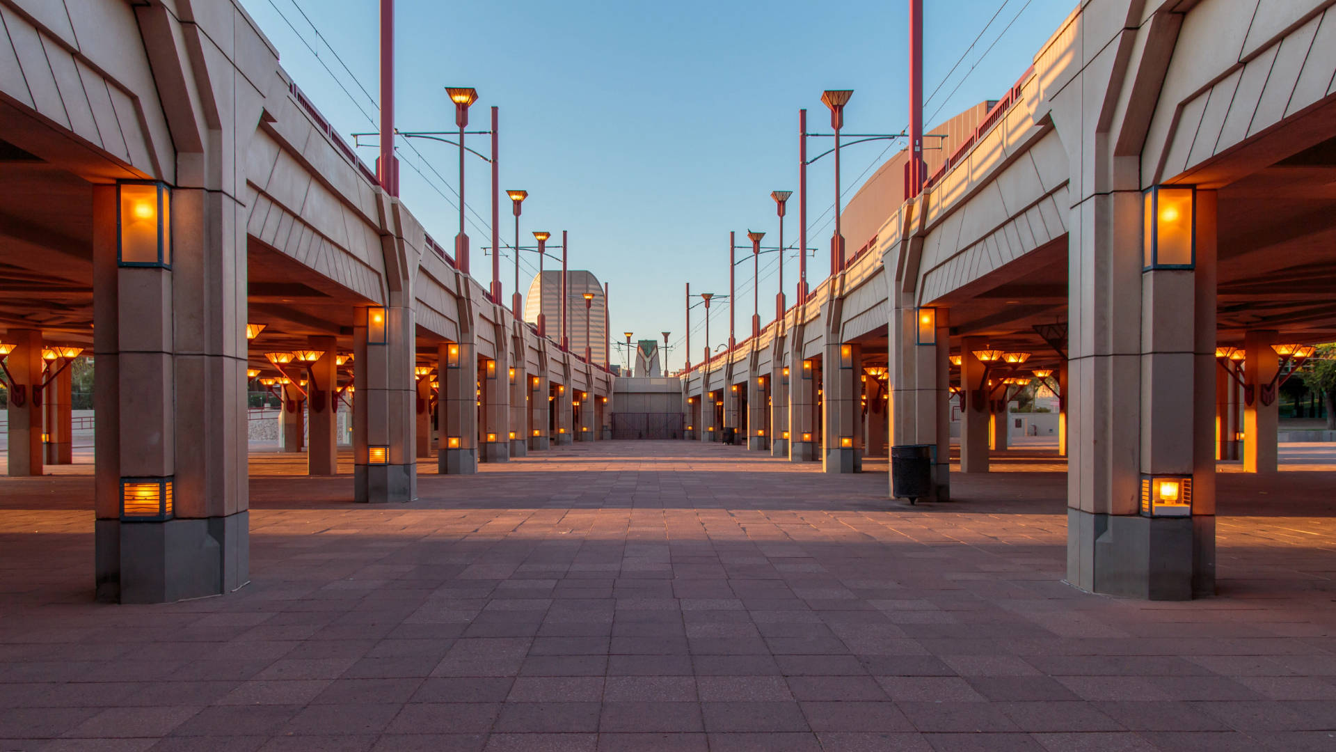 Arizona's Distinct Architectural Park Background