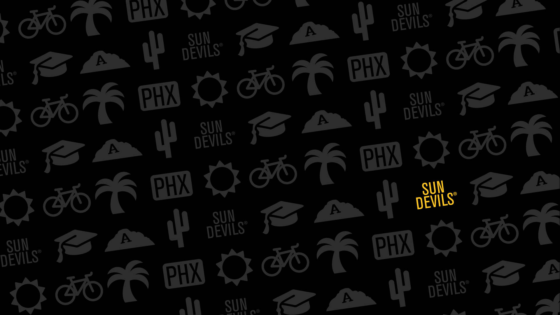 Arizona State University Black Symbols Background