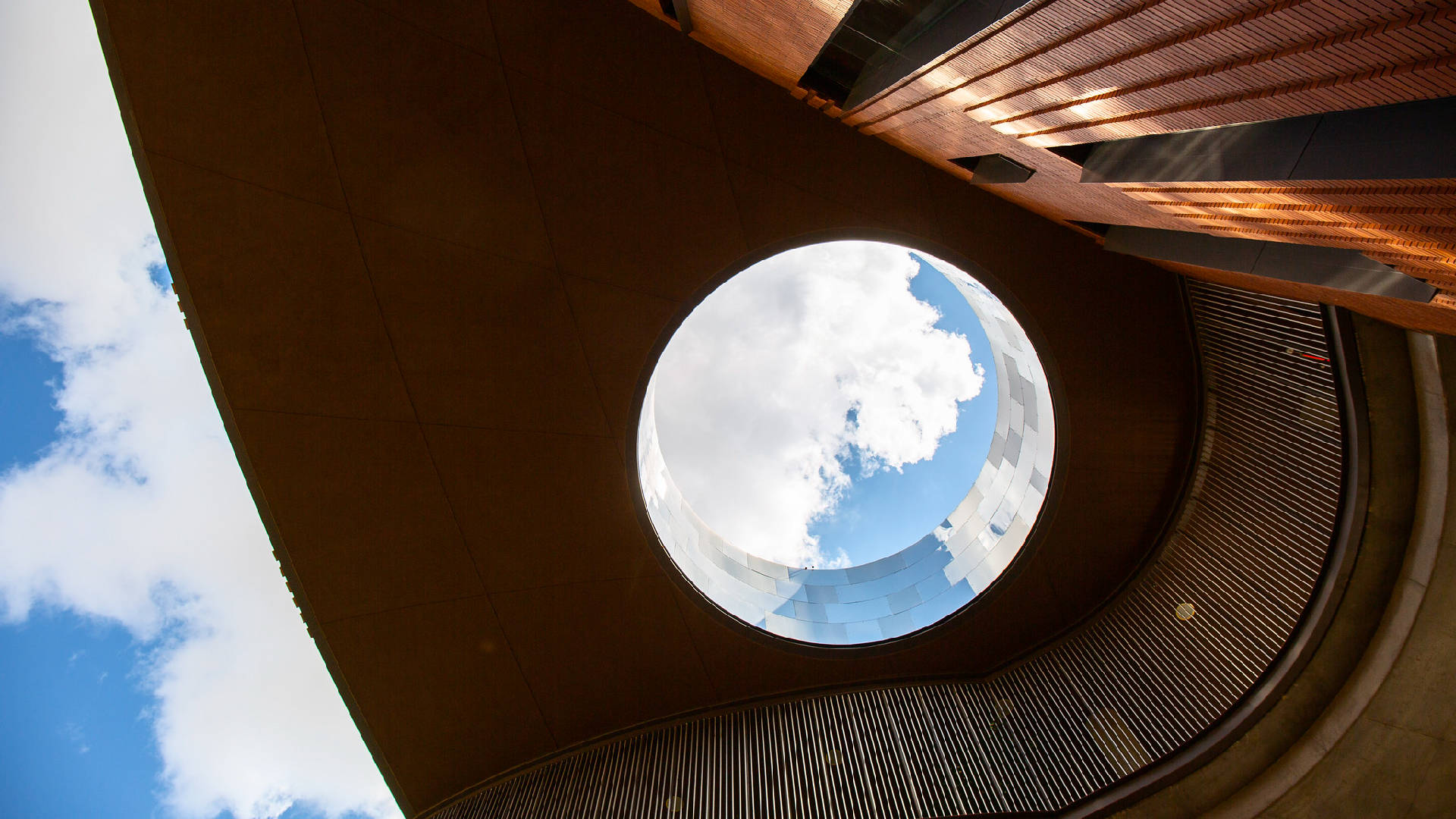 Arizona State University Building And Sky Background