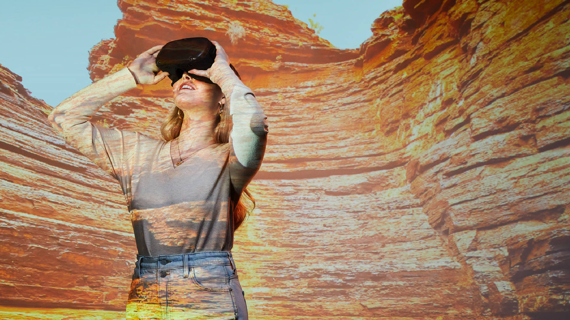 Arizona State University Girl Vr Glasses Background