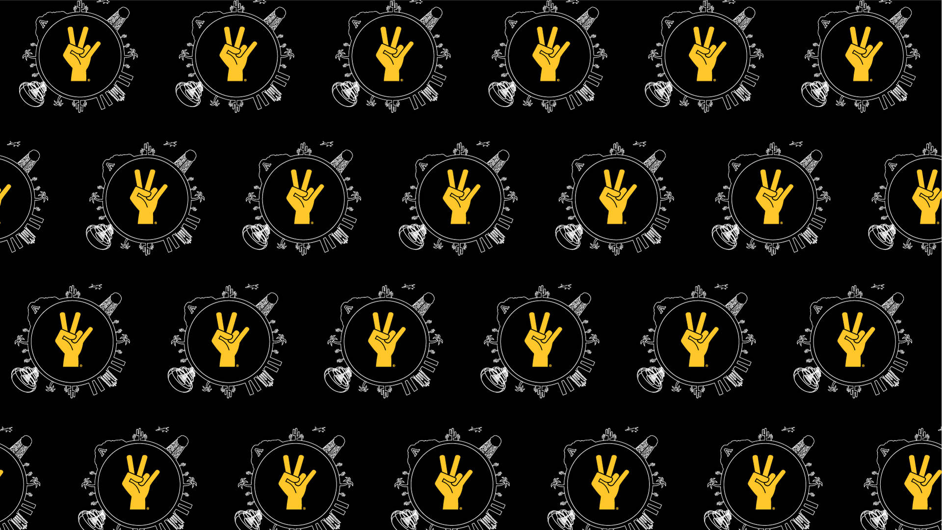 Arizona State University Sign Pattern Background