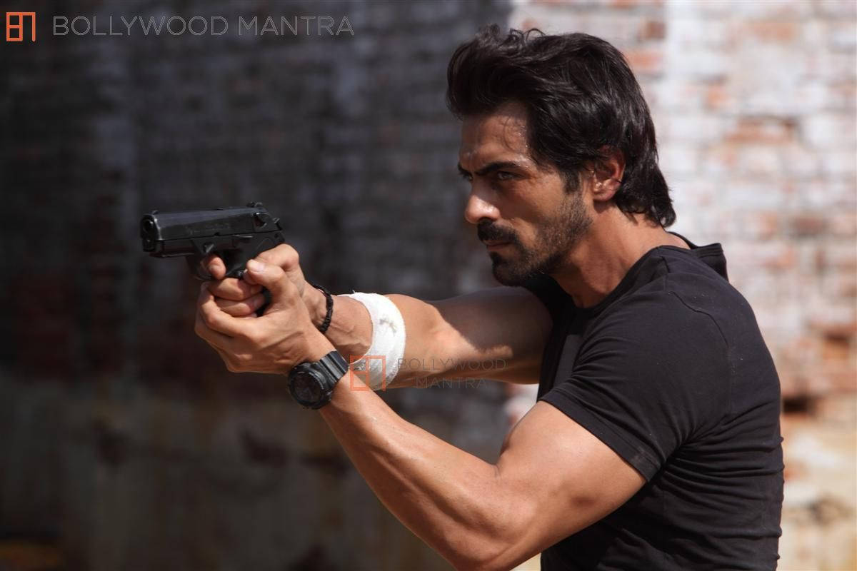 Arjun Rampal Holding A Gun