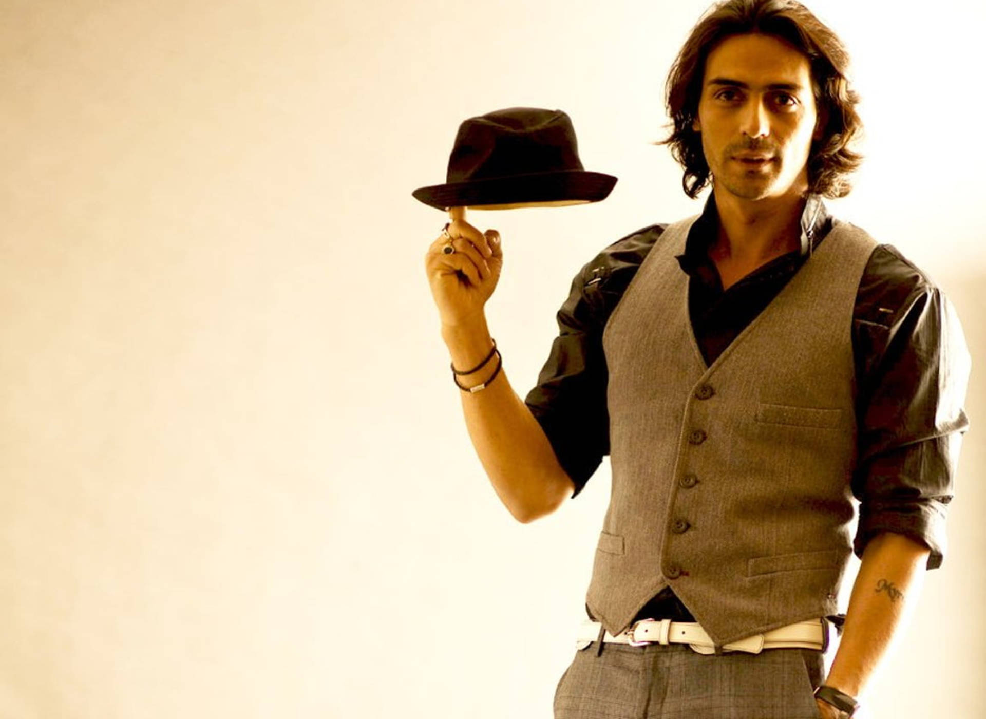 Arjun Rampal Spinning A Fedora Hat