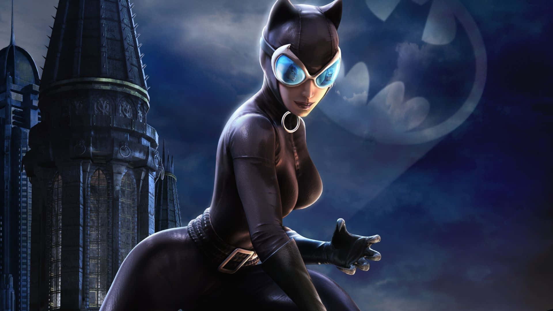 Arkham_ City_ Catwoman_ Crouching