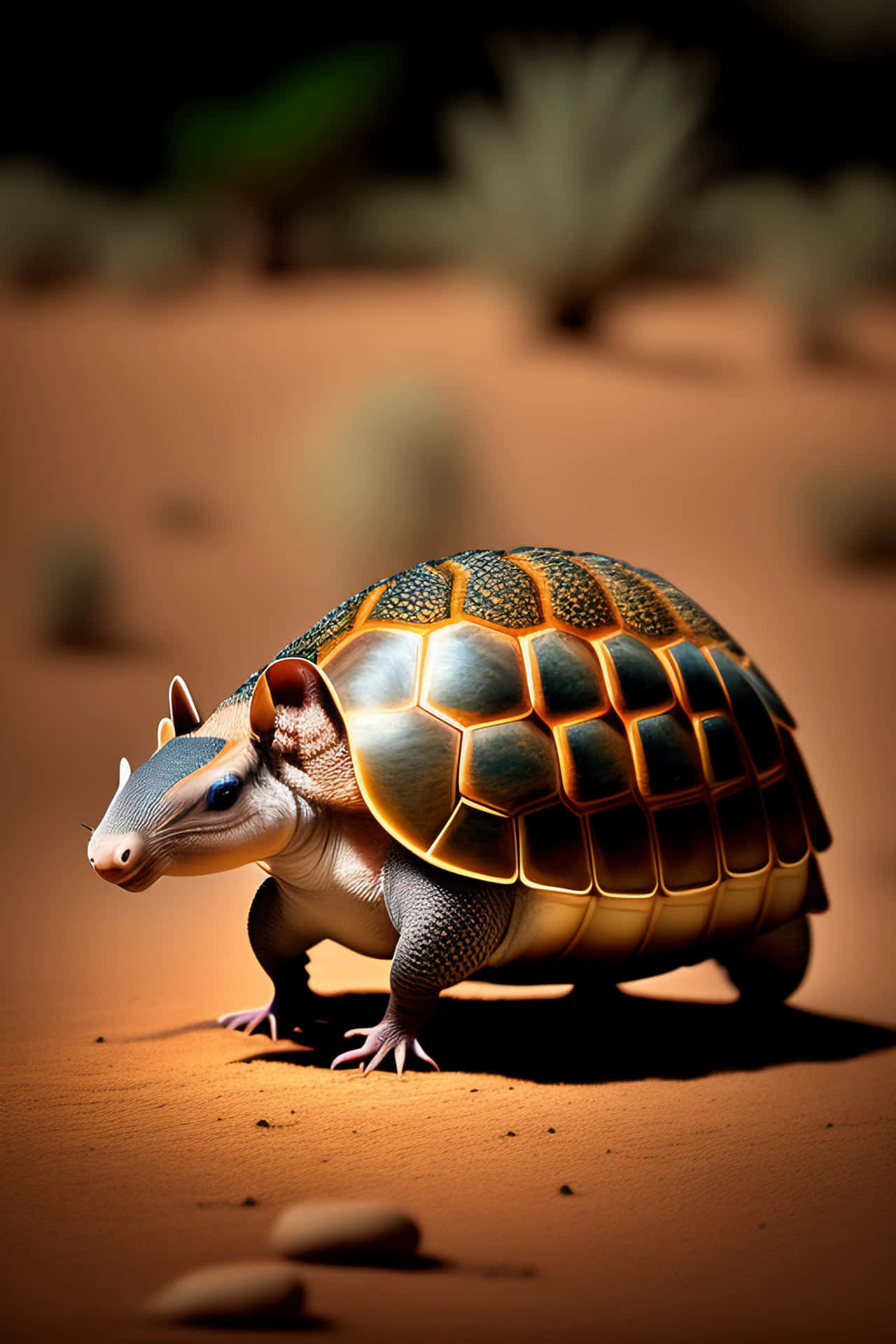 Armadillo Turtle Hybrid Creature Background