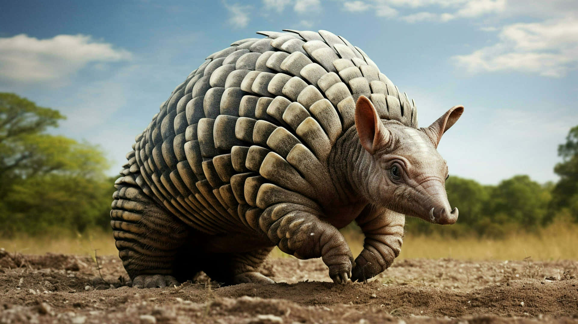 Armadilloin Natural Habitat