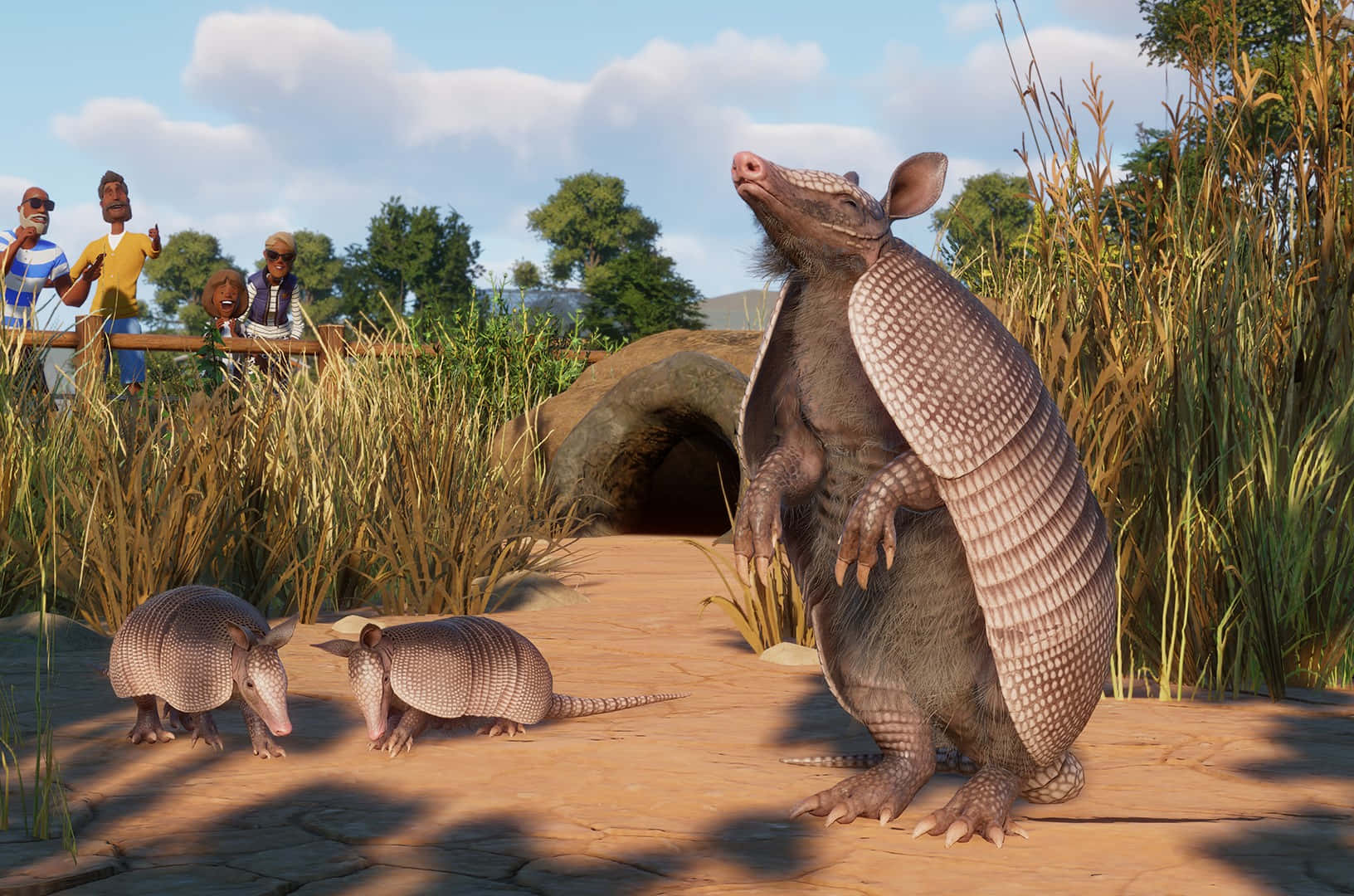 Armadillos_and_ Spectators_ Animated_ Scene