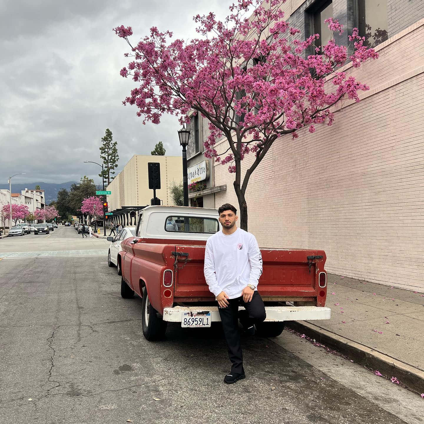 Arman Tsarukyan Leaning Against Pickup Truck