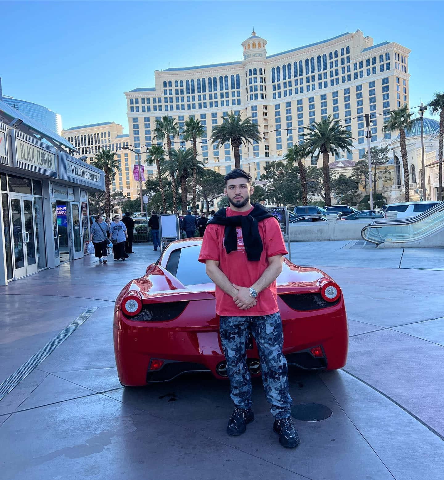 Arman Tsarukyan With Red Car Background