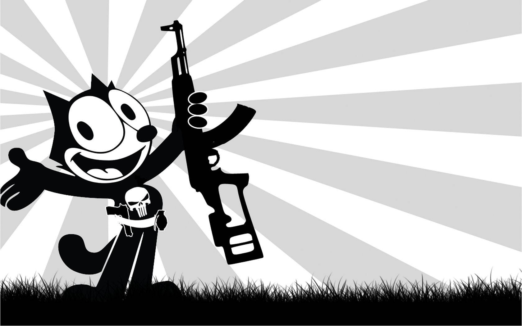 Armed Felix The Cat Background