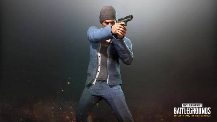 Armed Man With Gray Beanie Pubg Banner Background