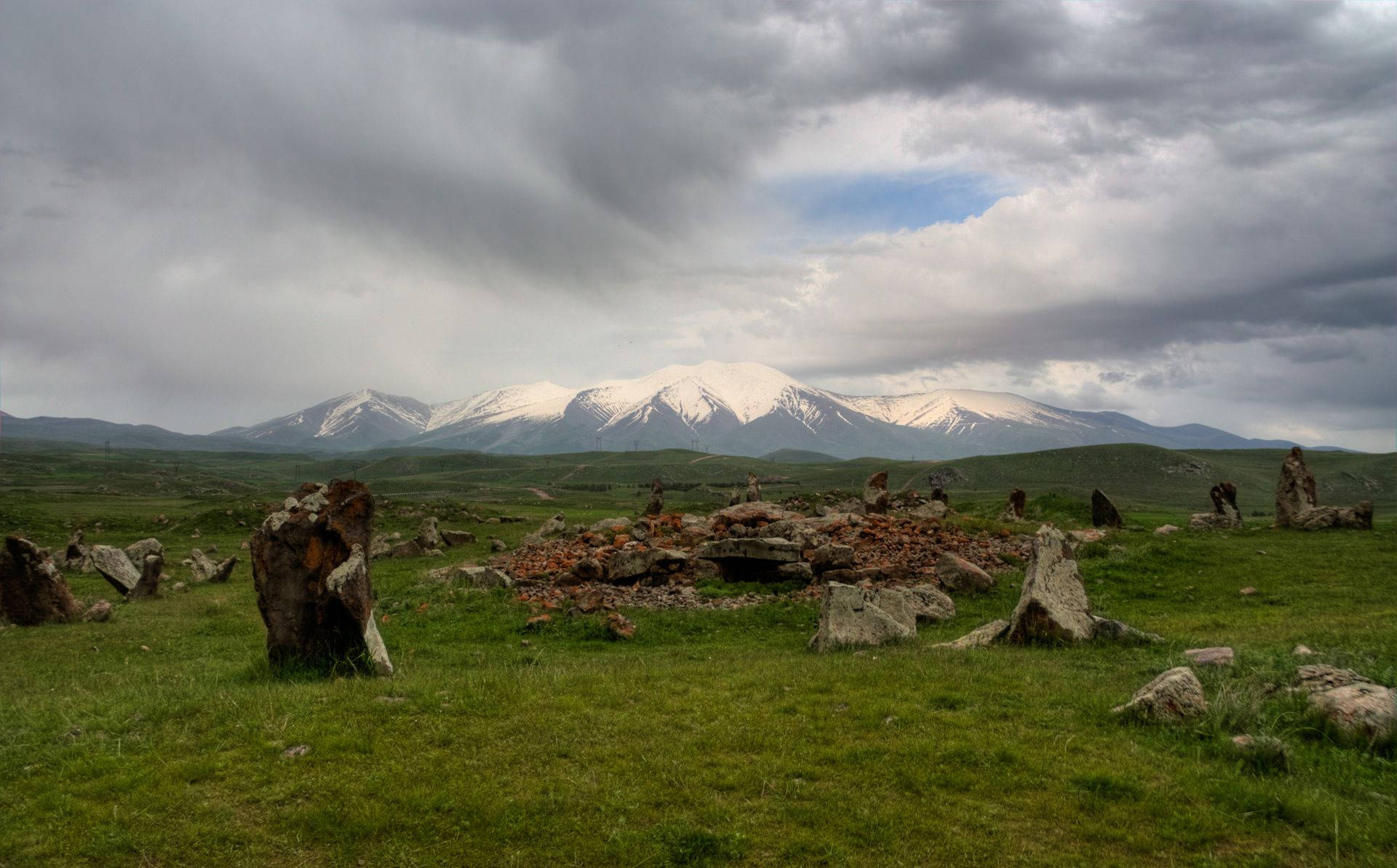 Armenia Stonehenge Zorats Karer Background