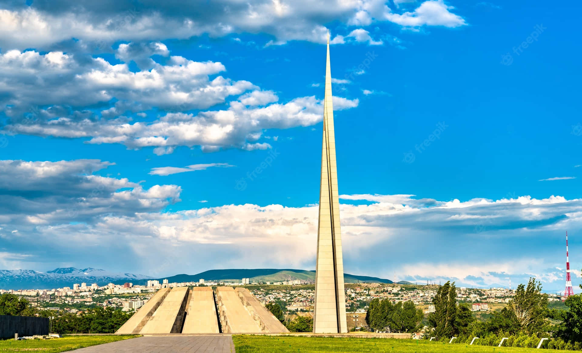 Armenian Genocide Memorial On A Sunny Day