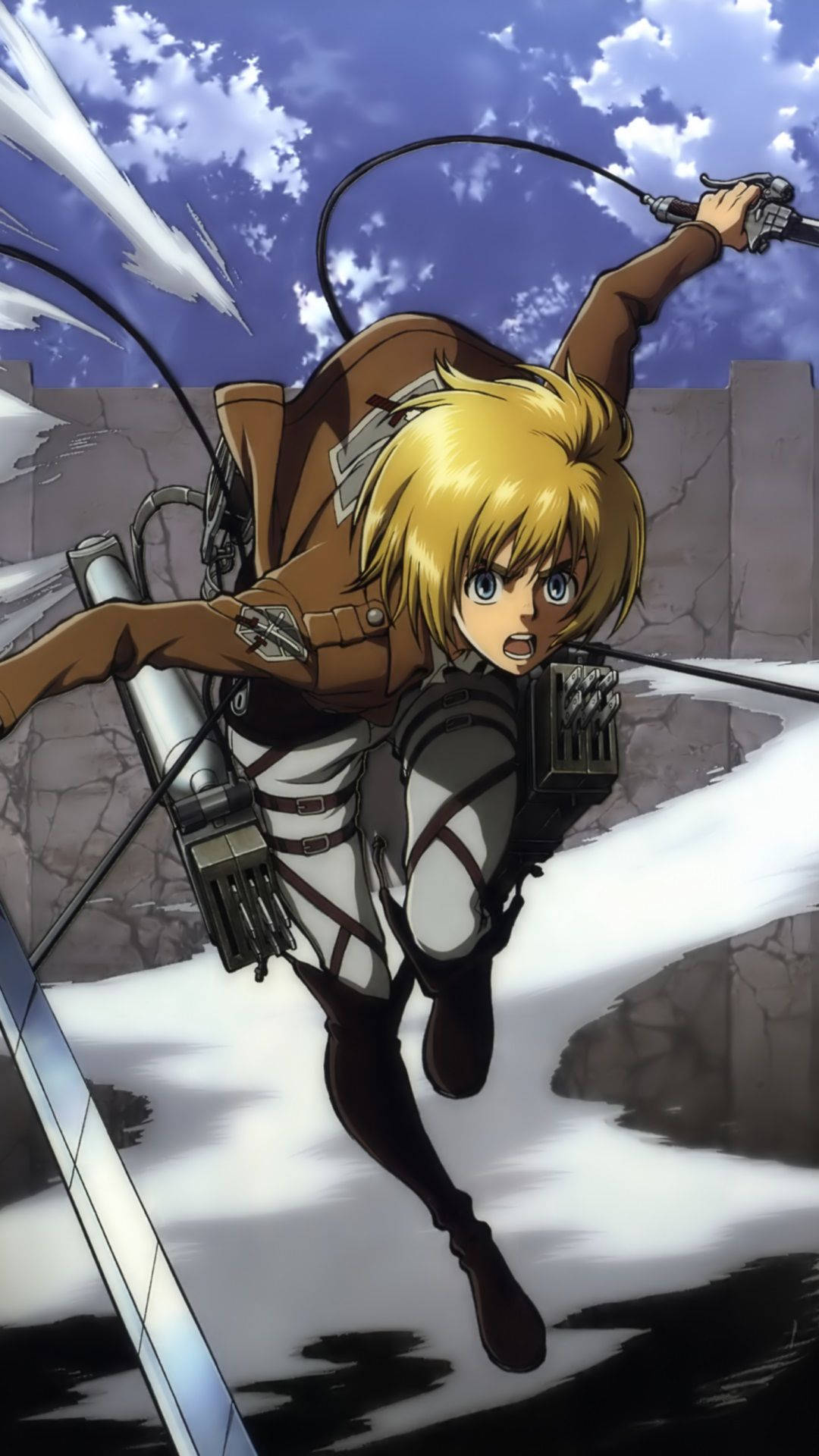 Armin Odm Gear Attack On Titan Iphone Background