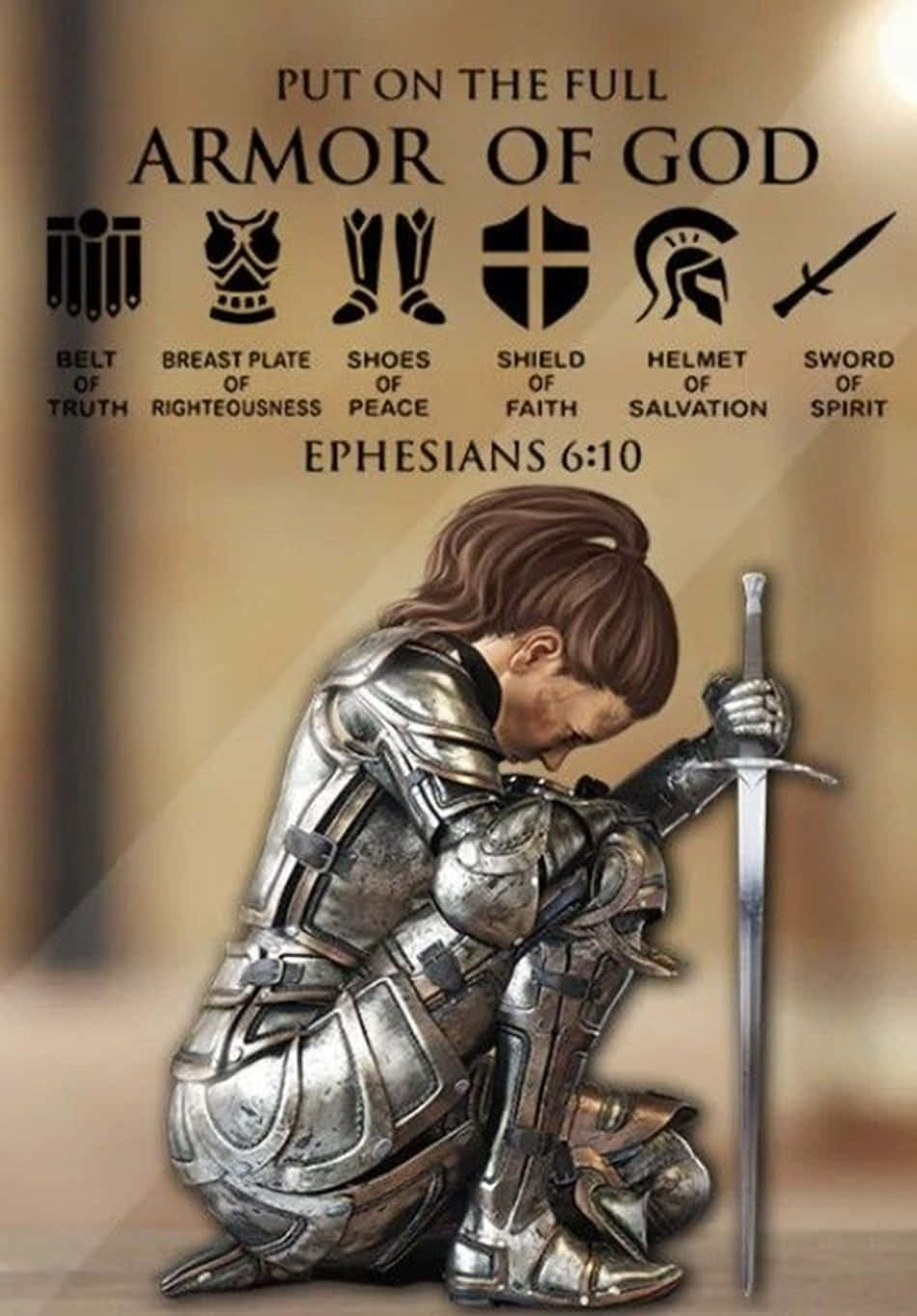 Armor Of God Symbols Background