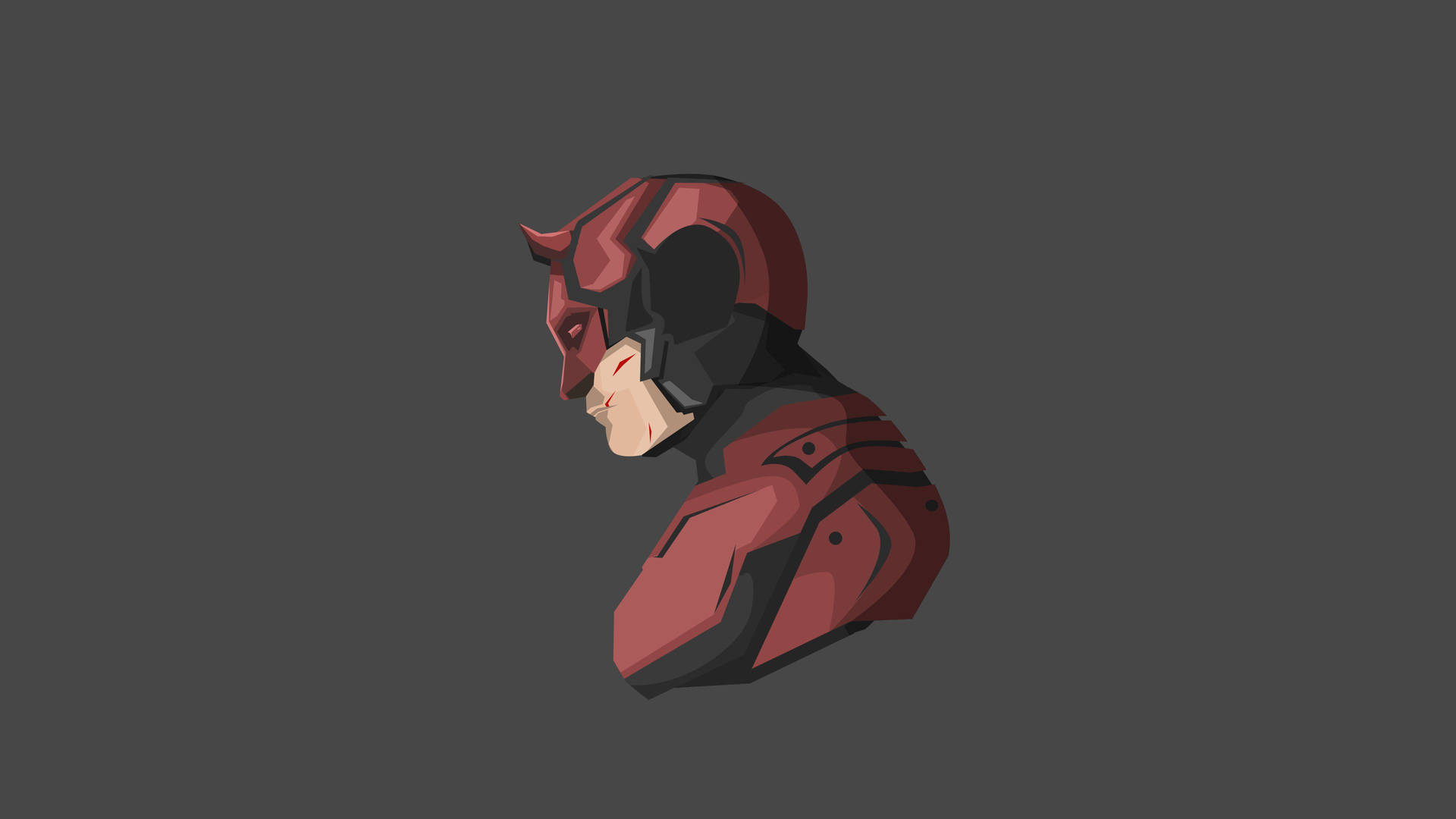 Armored Daredevil Abstract Style