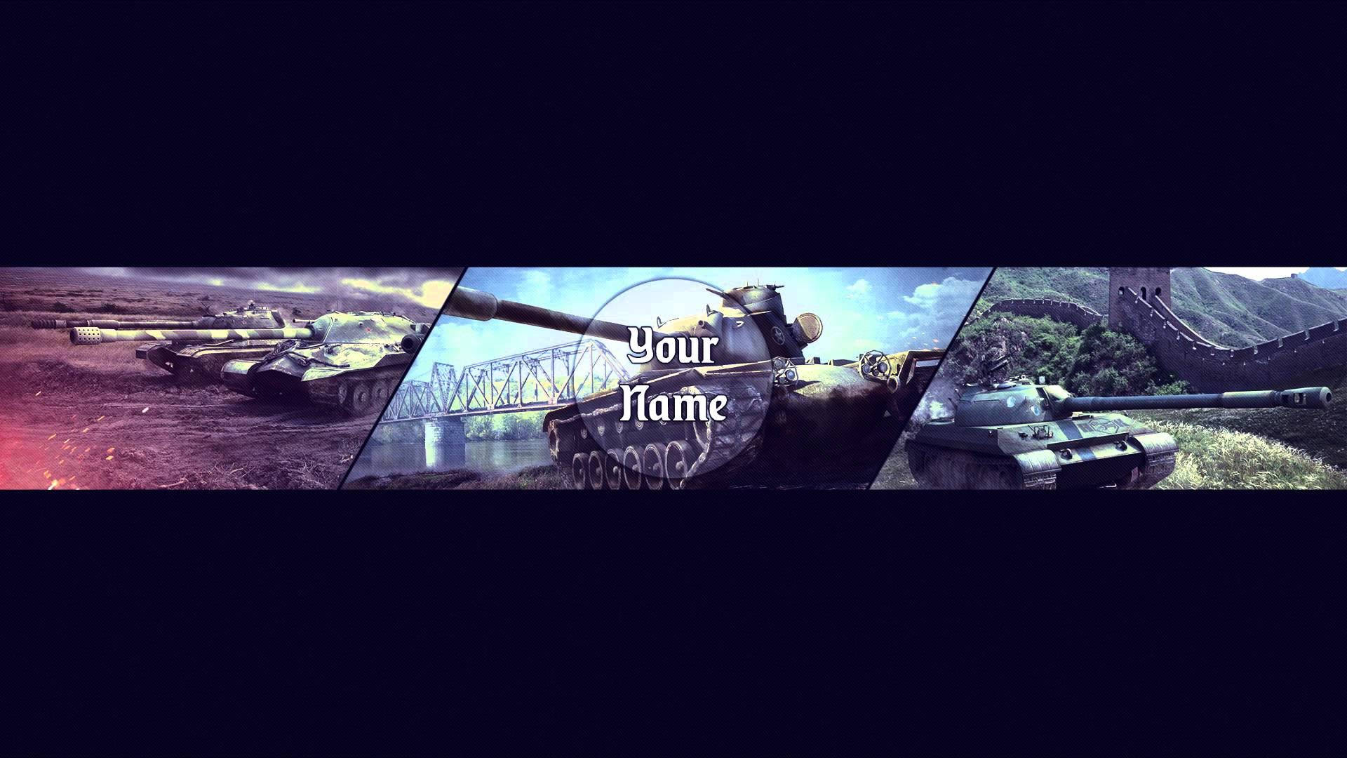 Armored Tank Youtube Banner Background