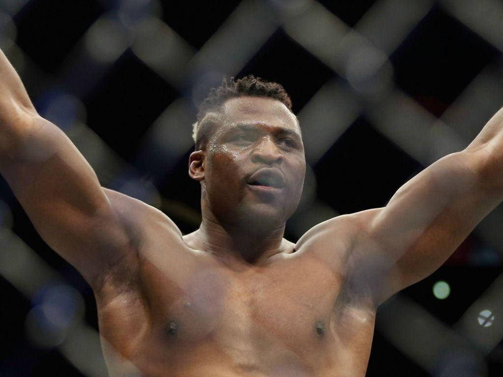 Arms Up Francis Ngannou Background