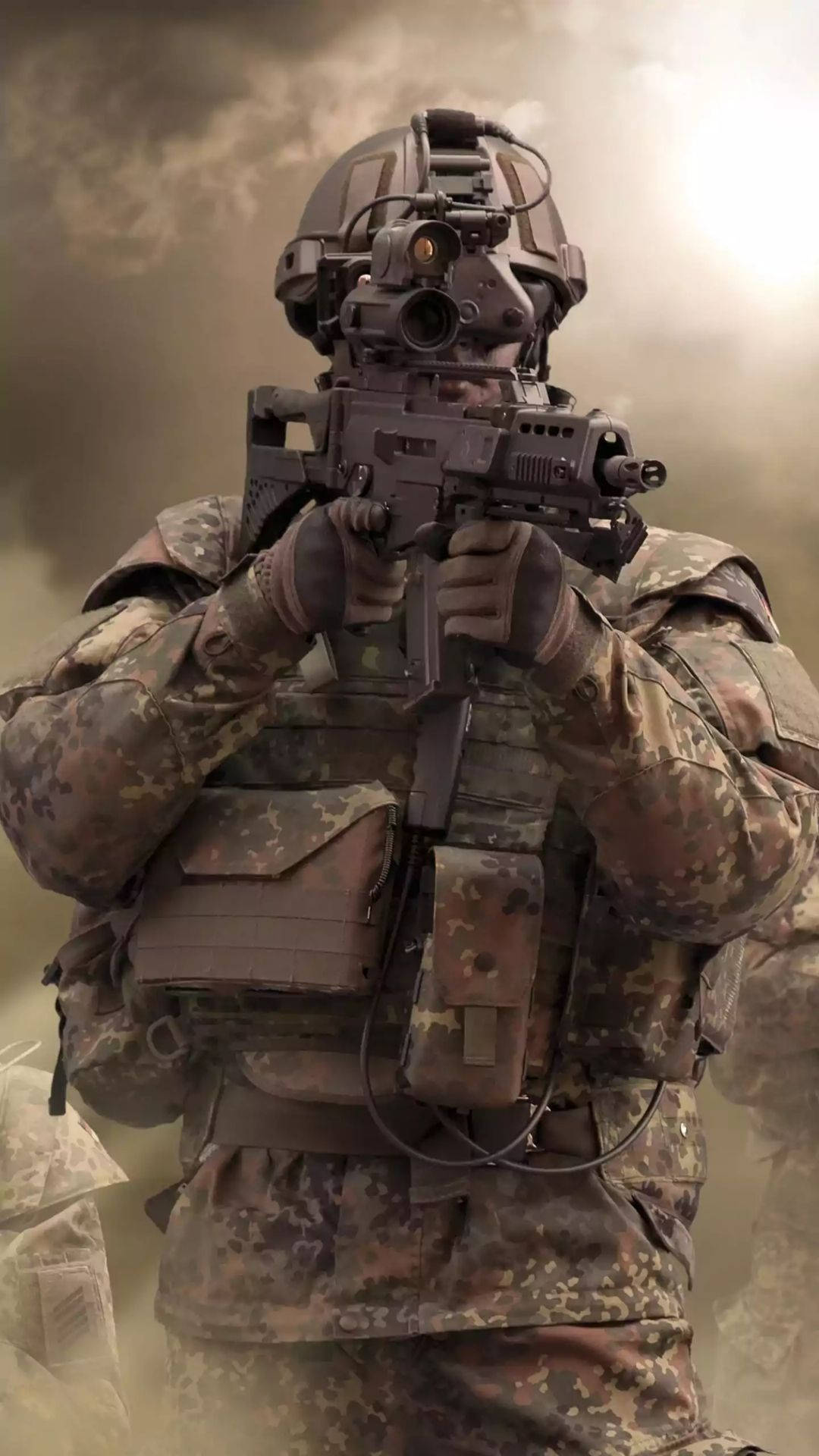 Army Brown Uniform Background