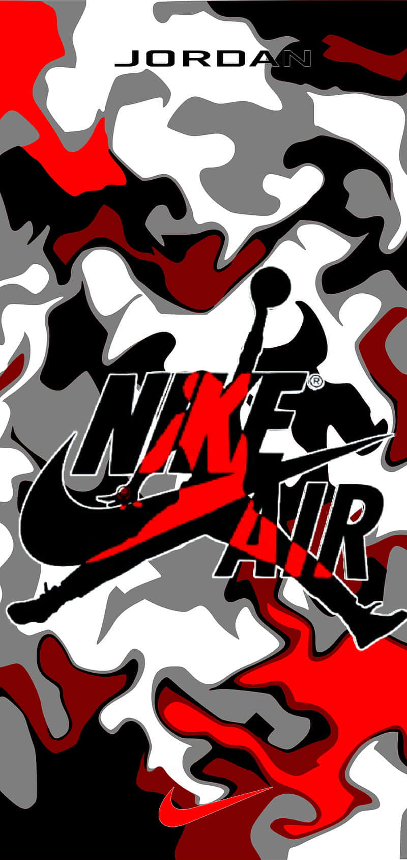 Army Nike Jordan Air Shoe Print Background