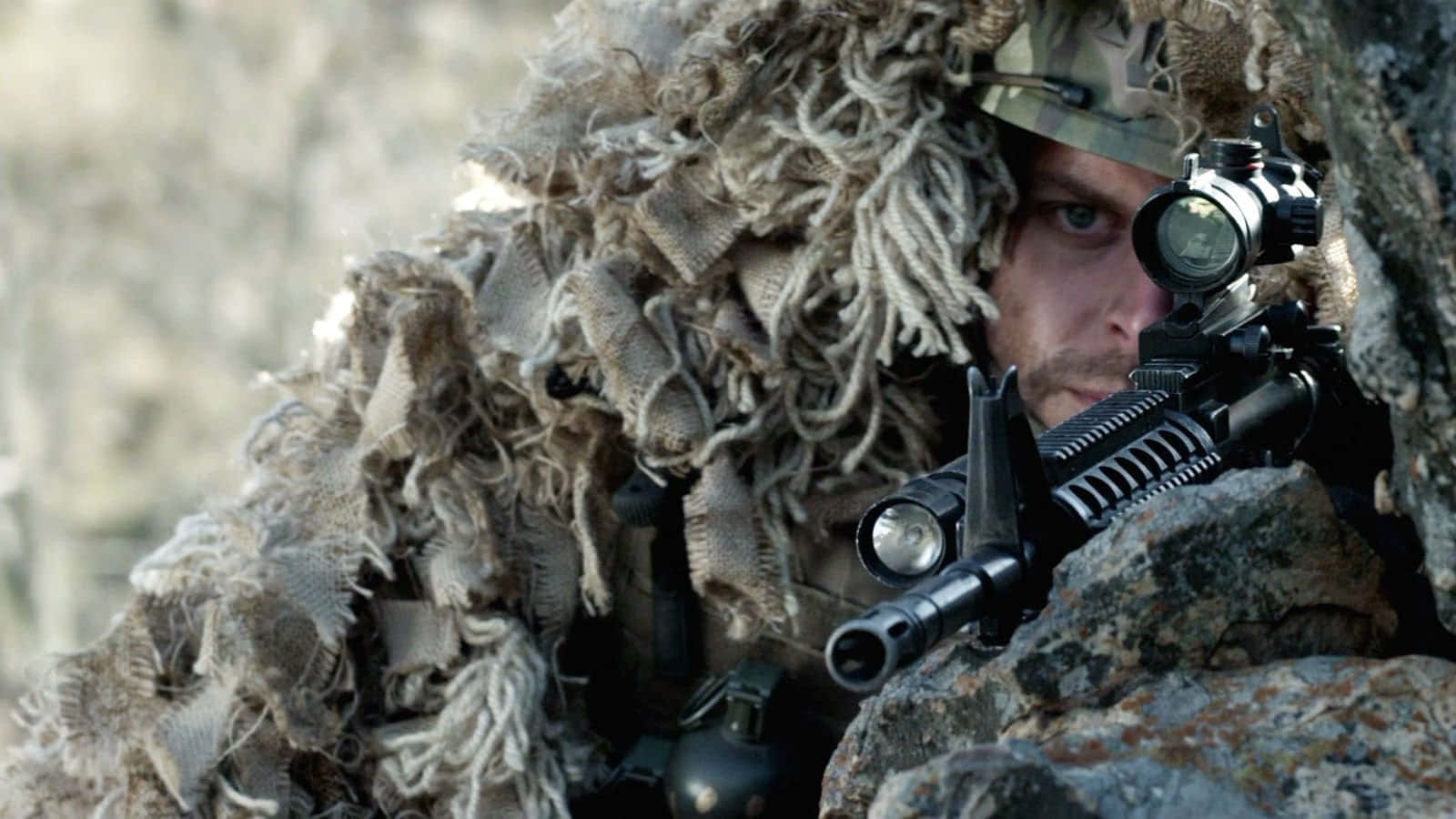 Army Ranger Ghillie Suit Sniper Background