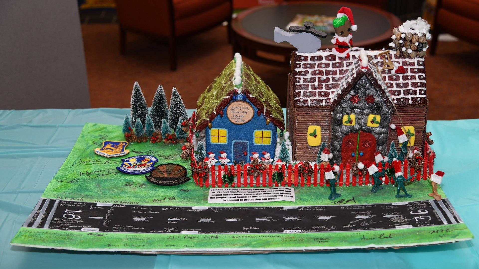 Army Unit Gingerbread House