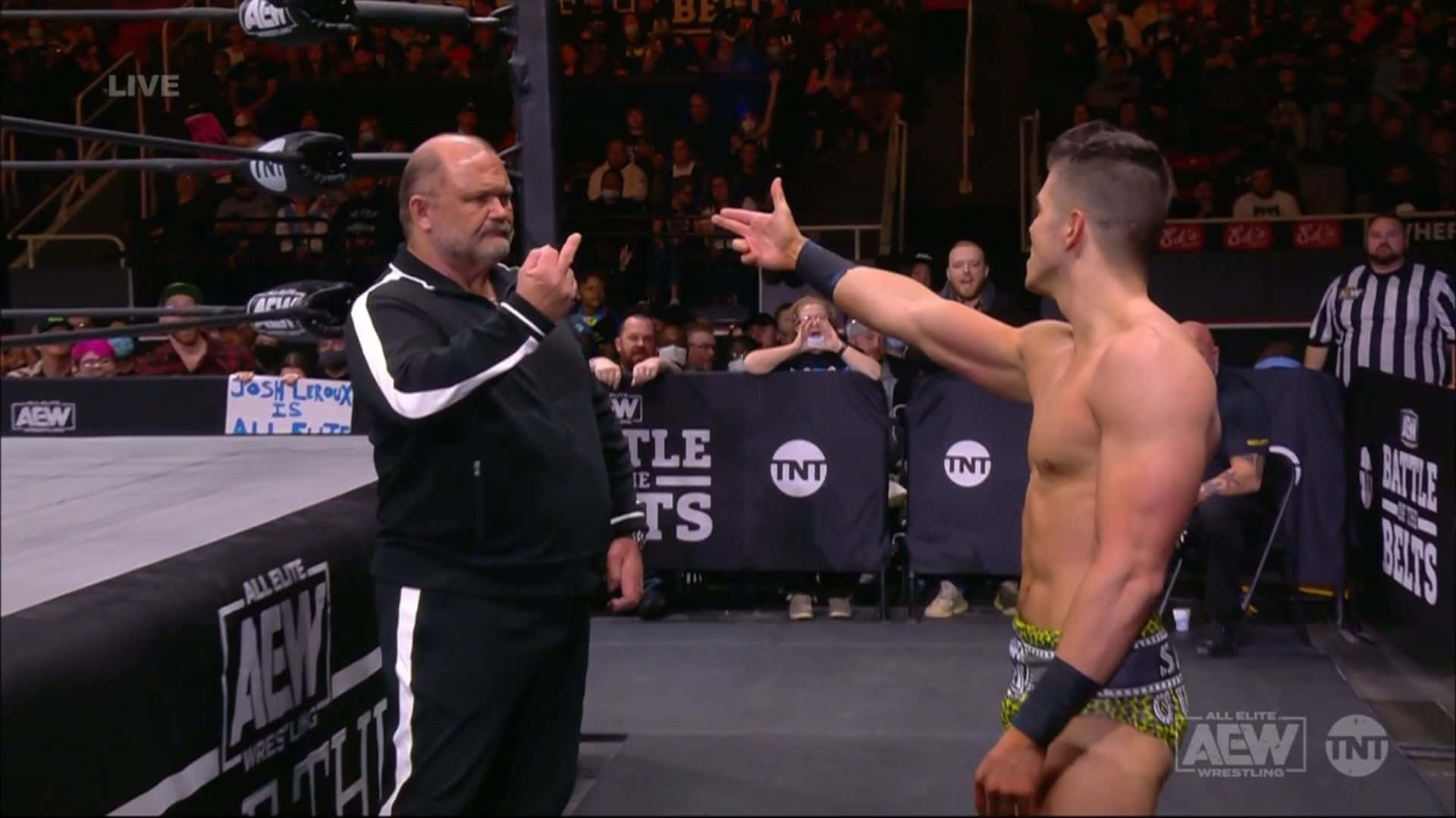 Arn Anderson Flipping Sammy Guevara Background