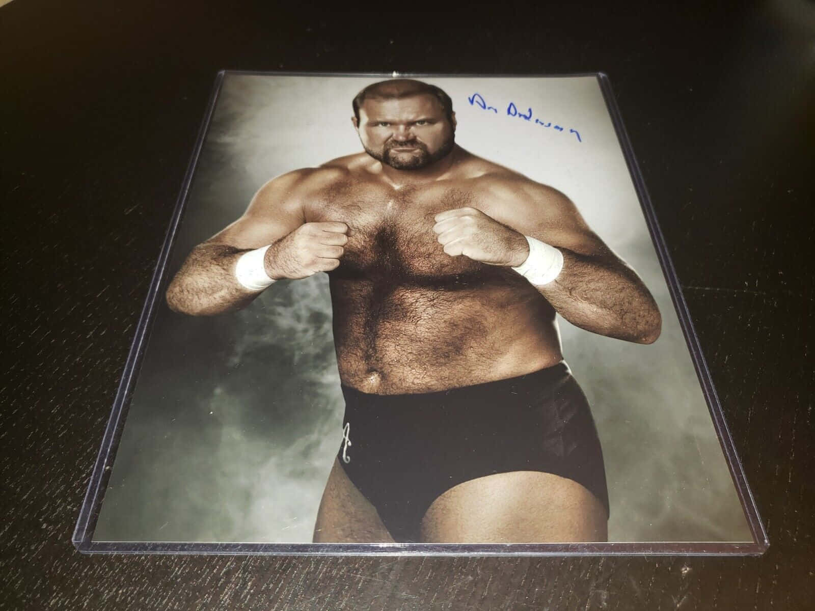 Arn Anderson Laminated Autographed Poster Background