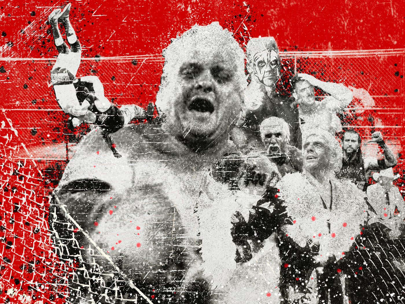 Arn Anderson Stylized Grunge Poster